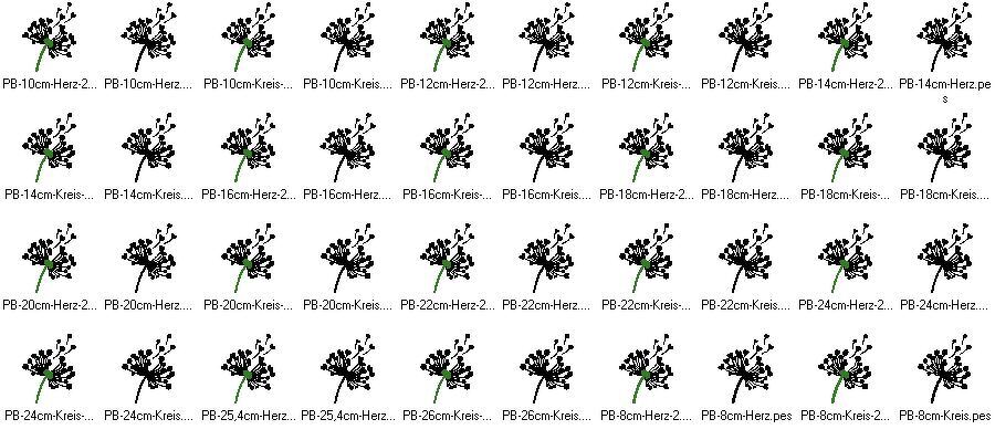 Pusteblumen Stickdatei Pusteblume mit Herz - Bild 6