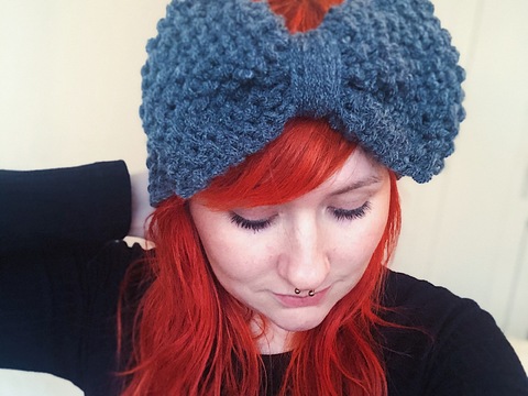 Anleitung Gestricktes Schleifen Stirnband für Anfänger - für alle Größen