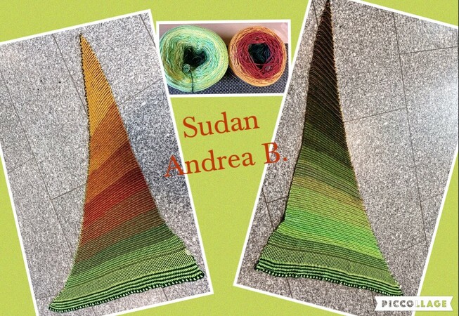 "Sudan" kuscheliges Häkeltuch mit dem besonderen Farbeffekt - Anleitung