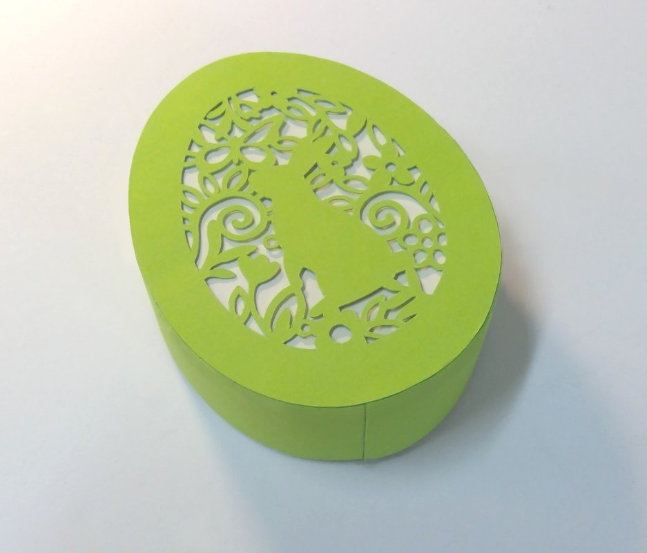 Schachtel Osterei Plotterdatei SVG DXF FCM - Bild 4