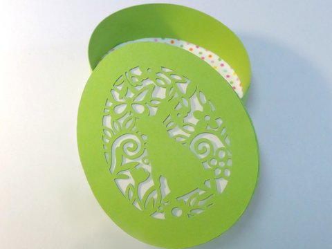 Schachtel Osterei Plotterdatei SVG DXF