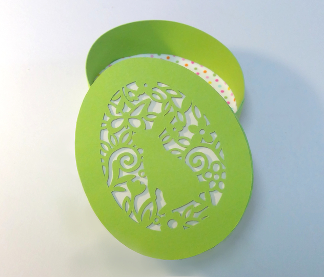 Schachtel Osterei Plotterdatei SVG DXF FCM