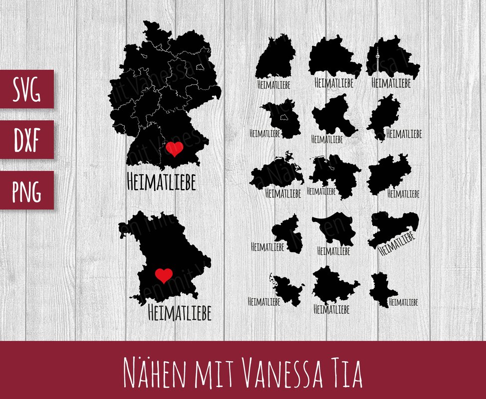 Heimatliebe Deutschland - Plotterdatei