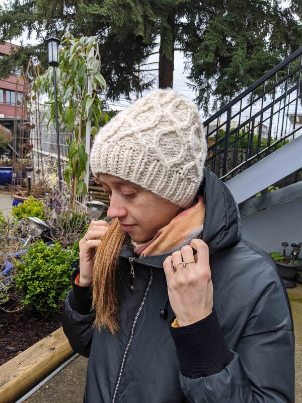 Pattern Bulky DNA Style Knit Hat - Image 2