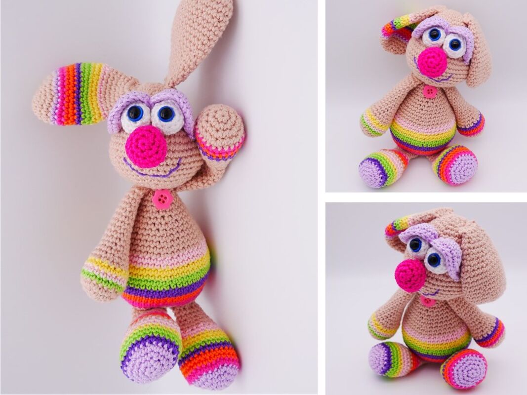 Anleitung total verrückter bunter Hund "Glupschi"