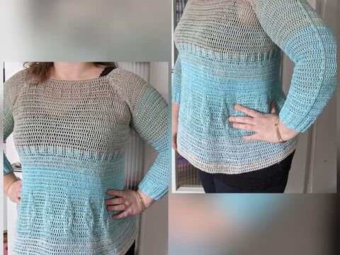 Helen - Ein Wohlfühlpulli für alle Damengrößen - häkeln im RVO