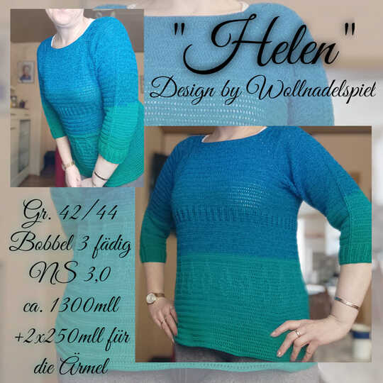 Helen - Ein Wohlfühlpulli für alle Damengrößen - häkeln im RVO