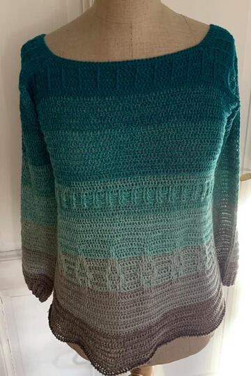 Helen - Ein Wohlfühlpulli für alle Damengrößen - häkeln im RVO