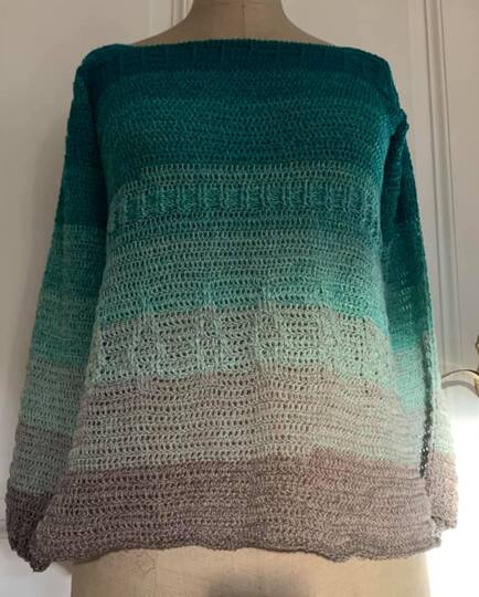 Helen - Ein Wohlfühlpulli für alle Damengrößen - häkeln im RVO