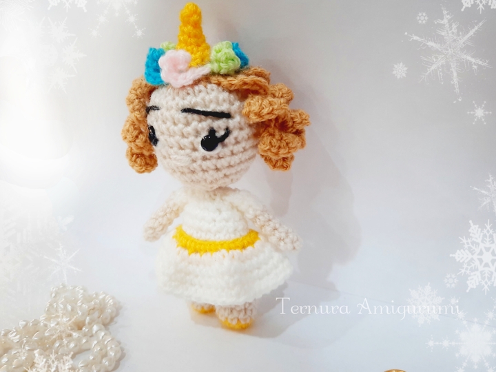 Crochet pattern Unicorn girl PDF English Deutsch Dutch Ternura Amigurumi