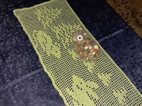 Anleitung Tischläufer Waldlandschaft häkeln