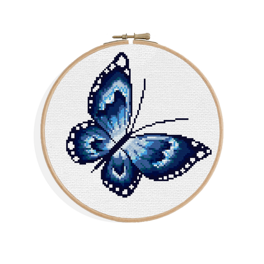 Kreuzstich * Morpho - Schmetterling * Grafik für Stickbild