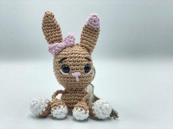 Crochet Pattern - keychain monkey and bunny