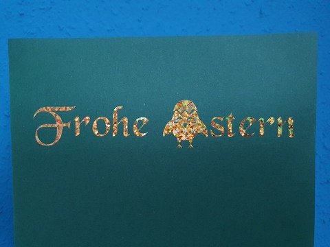 Plotterdatei "Frohe Ostern Küken"