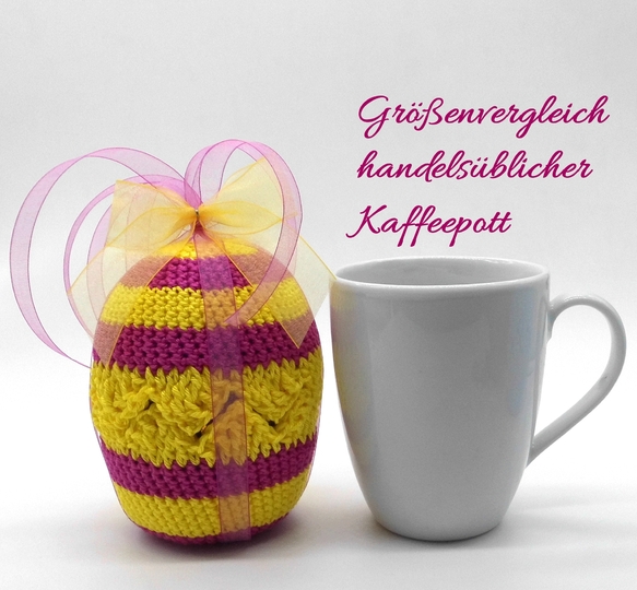 Osterei zum Füllen - super einfach und schnell - aus Wollresten