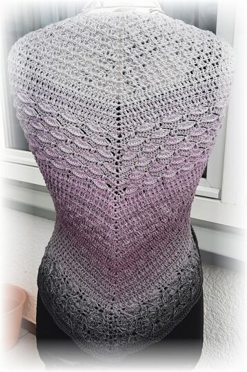 Häkelanleitung großes dichtes Dreieckstuch Viola