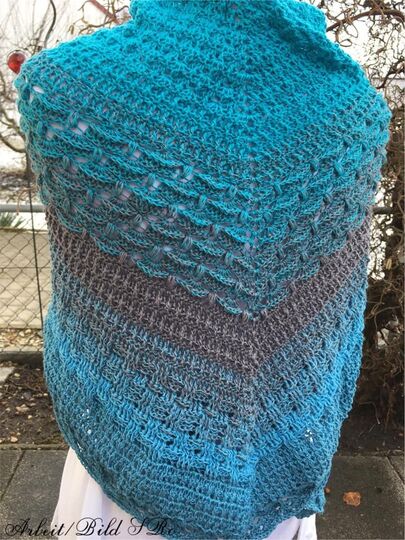 Häkelanleitung großes dichtes Dreieckstuch Viola