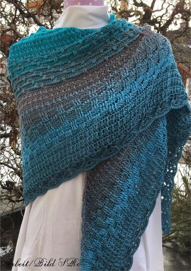 Häkelanleitung großes dichtes Dreieckstuch Viola