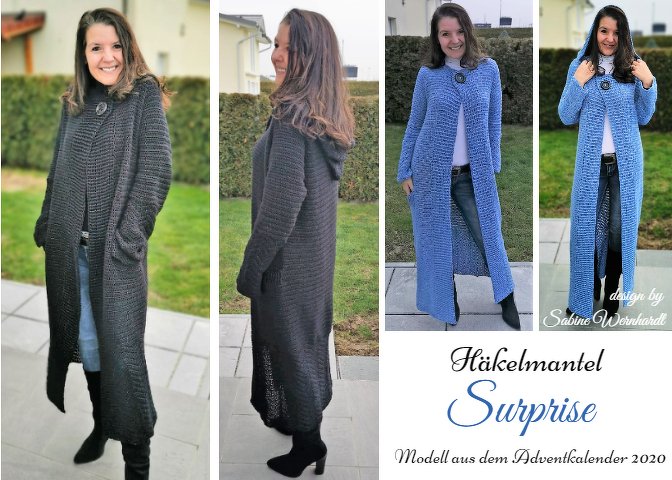 H&auml;kelmantel "SURPRISE" Anleitung f&uuml;r alle Gr&ouml;&szlig;en