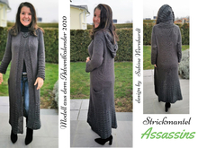 Strickmantel "ASSASSINS" Anleitung für alle Größen
