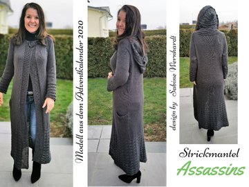 Strickmantel "WIZARD" Anleitung für alle Größen