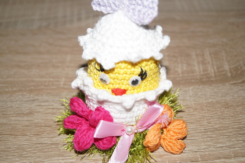 Osterdekoration "Neugierige Kücken" Häkelanleitung