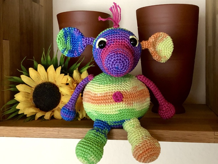 Häkelanleitung Kleines Monster "Kugelrund"