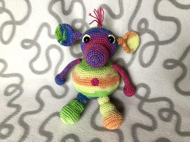 Häkelanleitung Kleines Monster "Kugelrund"