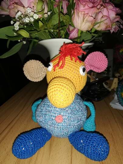 Häkelanleitung Kleines Monster "Kugelrund"