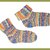 einfache Häkelsocken mit Umschlag häkeln Anleitung Banderolen zum drucken