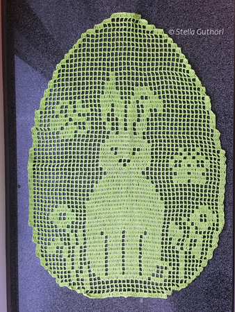 Easter Bunny Fillet Doily crochet pattern