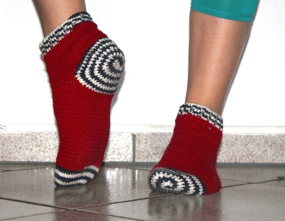 Spiralsocks sizes 34- 42 crochet pattern