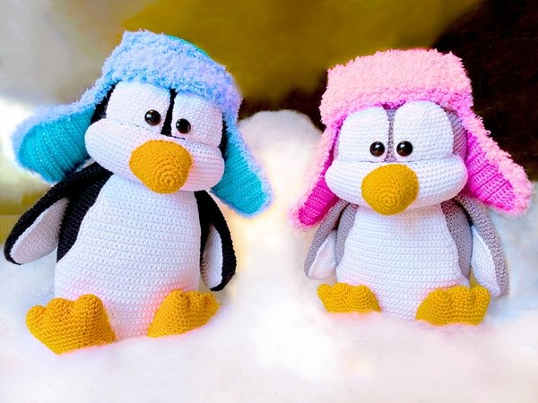 Ping & Pong the Penguins - Crochet Pattern from Diana´s kleiner Häkelshop