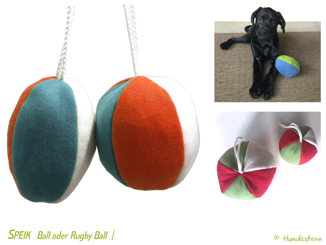 Speik Ball and Rugby Ball sewing pattern, 2 sizes