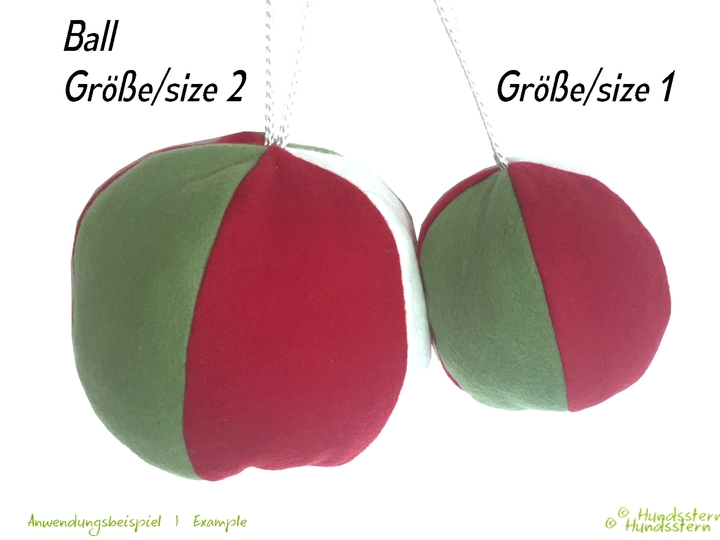 SPEIK Ball and Rugby Ball, each in 2 sizes. Sewing pattern