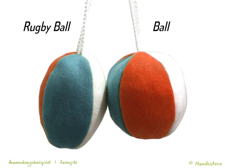 SPEIK Ball and Rugby Ball, each in 2 sizes. Sewing pattern