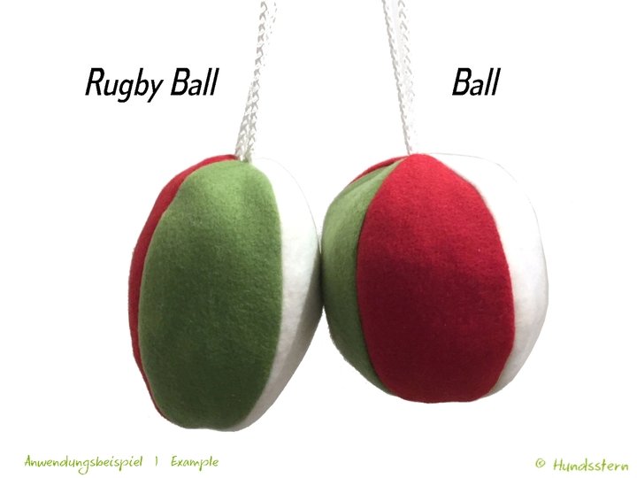 SPEIK Ball und Rugby Ball, je in 2 Größen. Nähanleitung + Schnitt
