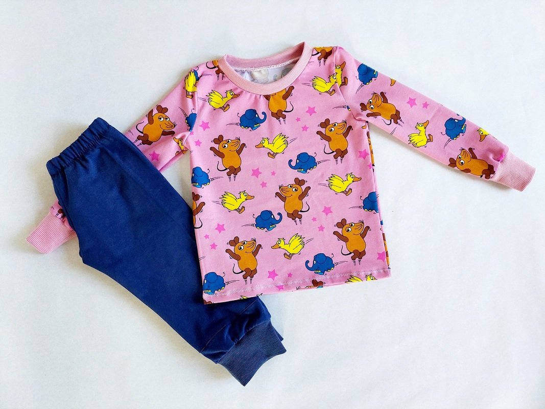Schnittmuster Kinder Pyjama Anna + Rüdiger für Nähanfänger