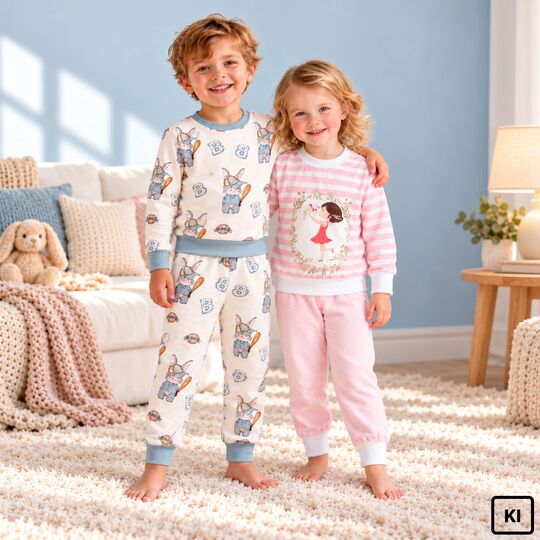 Pattern Children's Pyjamas Anna + Rüdiger for sewing beginners