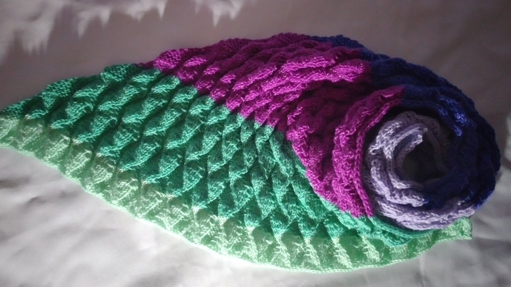 Strickanleitung "Twist" asymetrisches Dreieckstuch