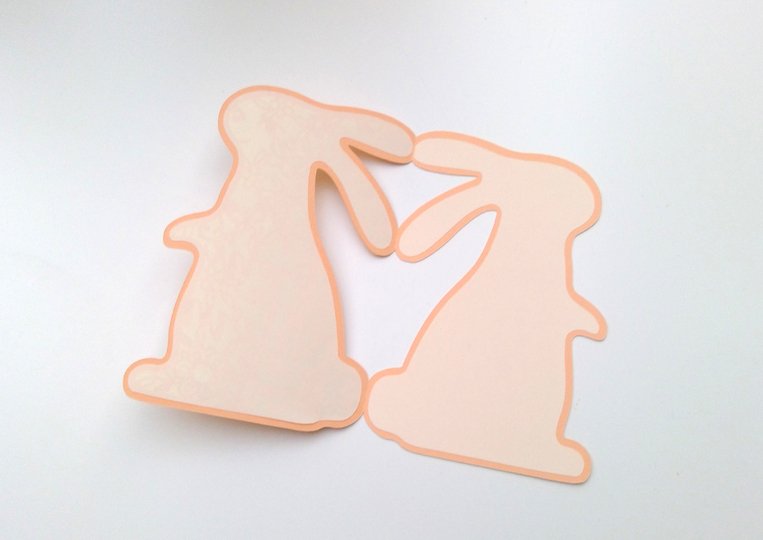 Karte Osterhase mit Kuvert Plotterdatei SVG DXF