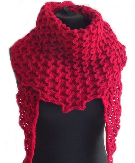 Sparset / 2 Strickanleitungen Halstücher Gnomilaya Wellenzeit 2