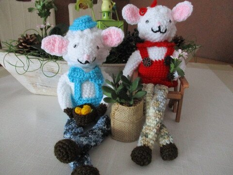 Anleitung Kantenhocker Max und Berta - 2 liebenswerte Schäfchen