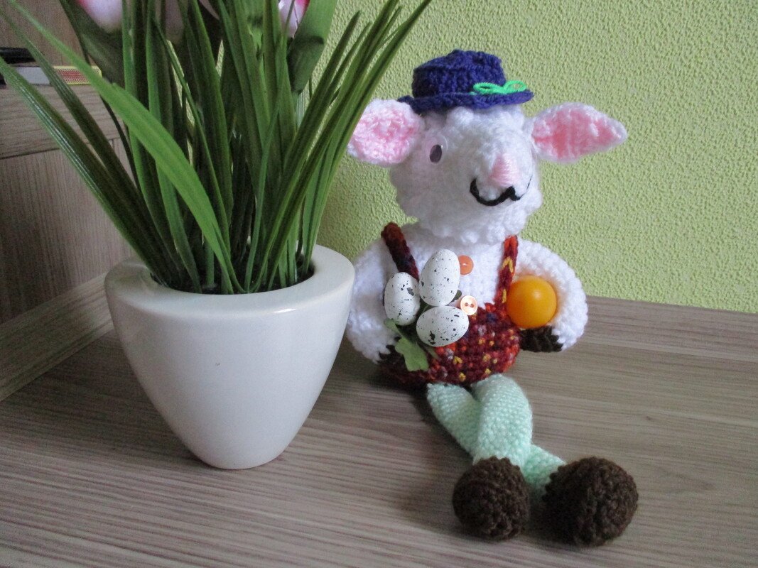 Anleitung Kantenhocker Max und Berta - 2 liebenswerte Schäfchen - Bild 7