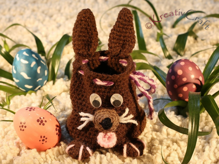 easter bunny bag - crochet pattern
