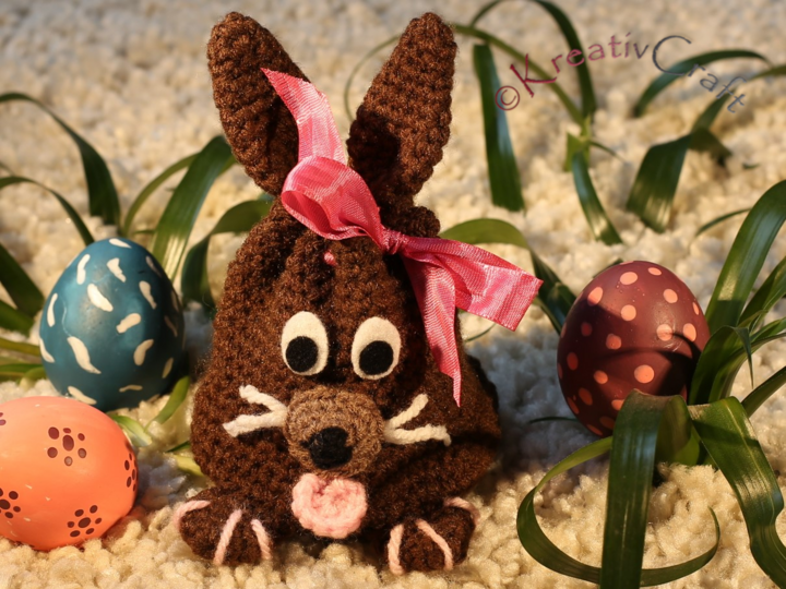 easter bunny bag - crochet pattern