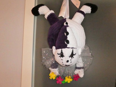 Tür-Kranz oder Kissen, Harlekin Chipeta – von Dadade