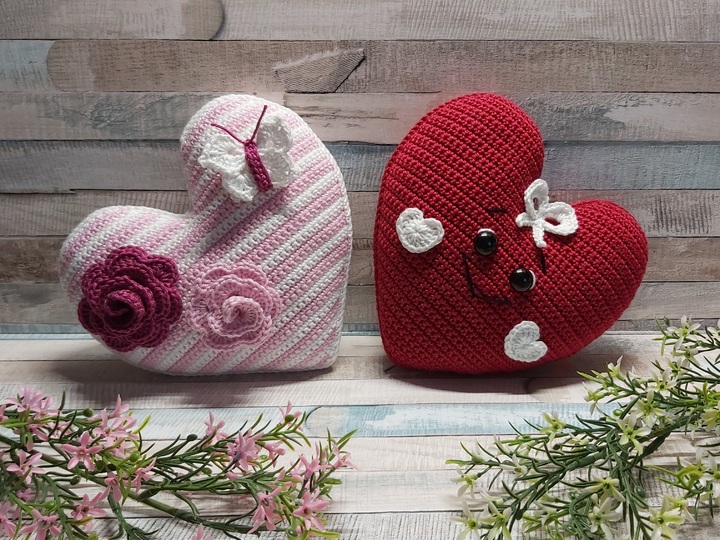 Häkelanleitung "Hab-Dich-Lieb" Herz (Valentinstag, Muttertag, Duftkissen)