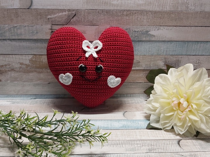 Häkelanleitung "Hab-Dich-Lieb" Herz (Valentinstag, Muttertag, Duftkissen)