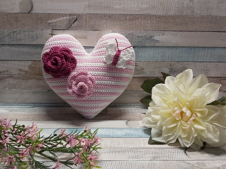 Häkelanleitung "Hab-Dich-Lieb" Herz (Valentinstag, Muttertag, Duftkissen)